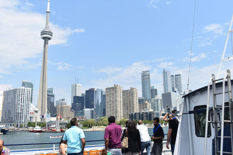 City Cruises Toronto Sightseeing Harbour Tour scenic views from Toronto Harbour.