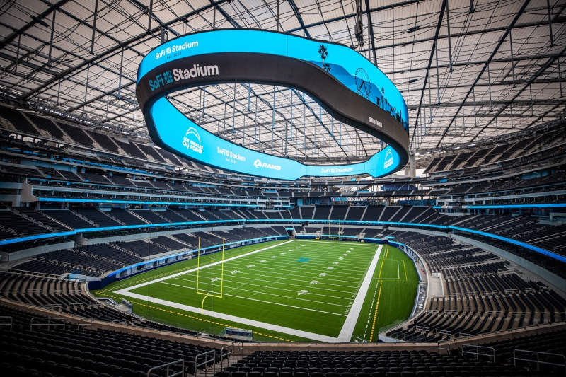 SoFi Stadium view.