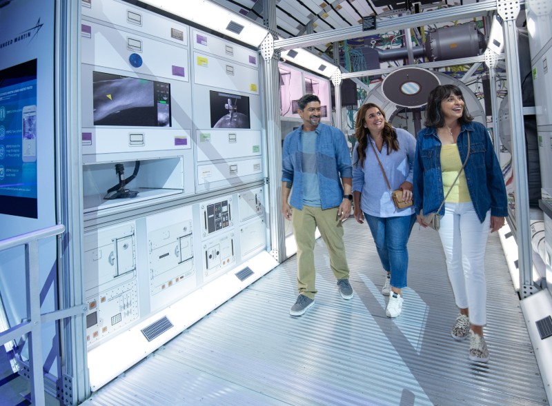 Kennedy Space Center walkway.