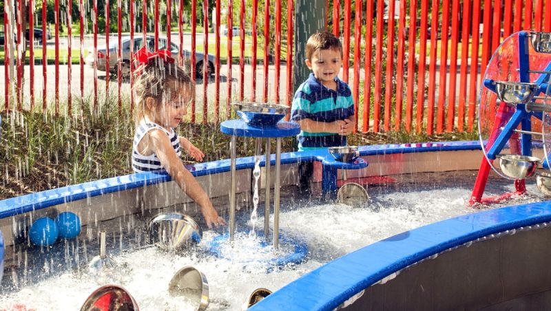 Children at WaterWorks.